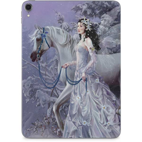 Fairy with Horse in Snow by Nene Thomas Apple iPad Pro Skin