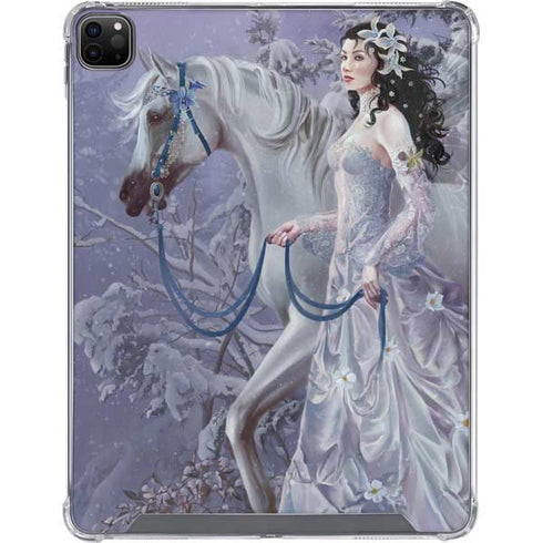 Fairy with Horse in Snow by Nene Thomas iPad Cases