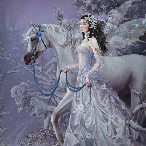 Fairy with Horse in Snow by Nene Thomas Dell Latitude Skin