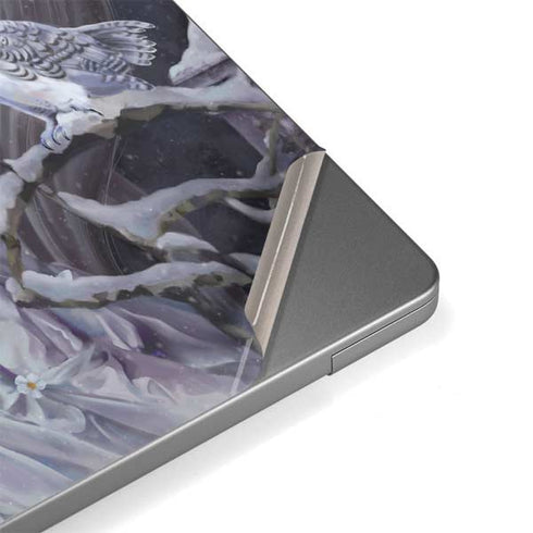 Fairy with Horse in Snow by Nene Thomas Apple MacBook Pro 14-inch Skin