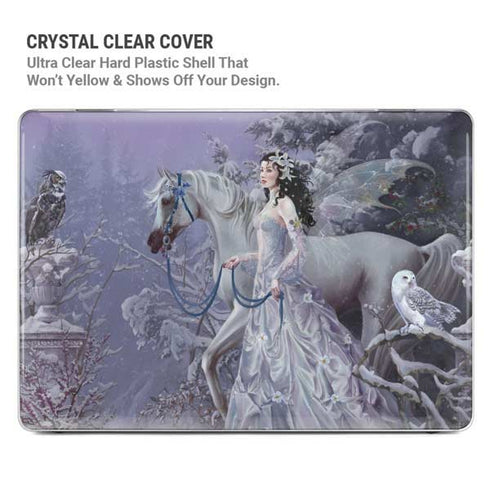 Fairy with Horse in Snow by Nene Thomas MacBook Cases
