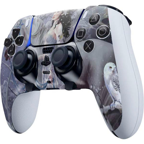 Fairy with Horse in Snow by Nene Thomas PS5 DualSense Edge Pro Controller Skin