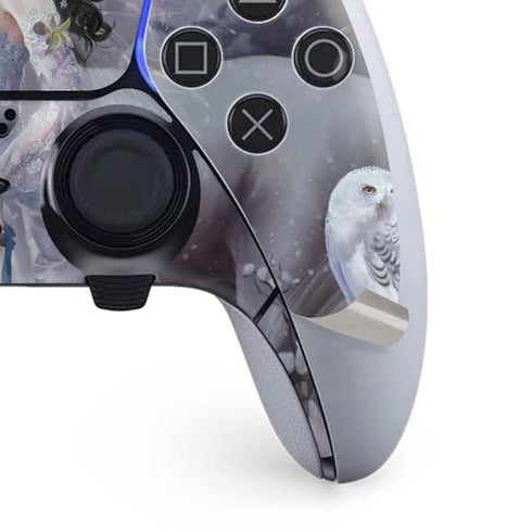 Fairy with Horse in Snow by Nene Thomas PS5 DualSense Edge Pro Controller Skin