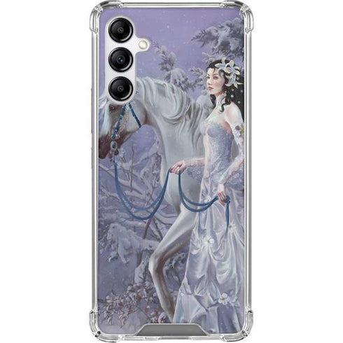 Fairy with Horse in Snow by Nene Thomas Gabb Phone 4 Clear Case
