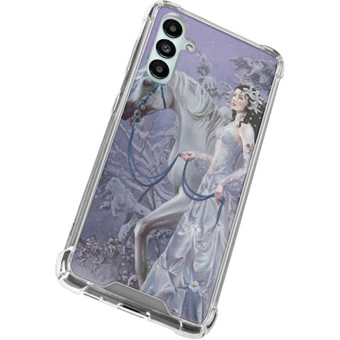 Fairy with Horse in Snow by Nene Thomas Gabb Phone 4 Clear Case