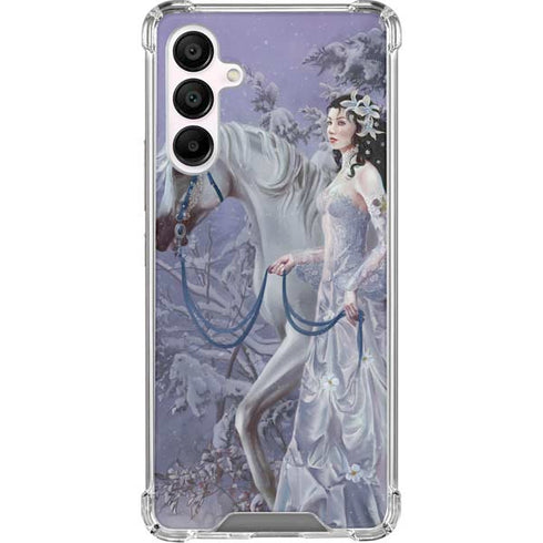 Fairy with Horse in Snow by Nene Thomas Galaxy A16 5G Clear Case