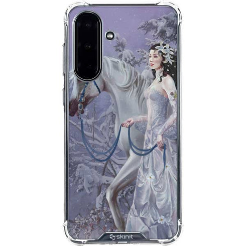Fairy with Horse in Snow by Nene Thomas Galaxy A36 5G Clear Case