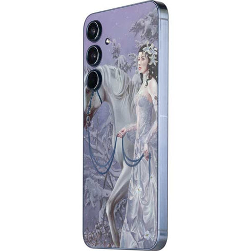 Fairy with Horse in Snow by Nene Thomas Galaxy A36 5G Skin