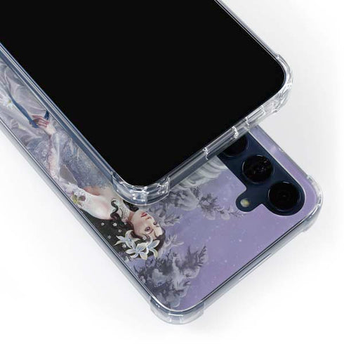 Fairy with Horse in Snow by Nene Thomas Galaxy A55 5G Clear Case