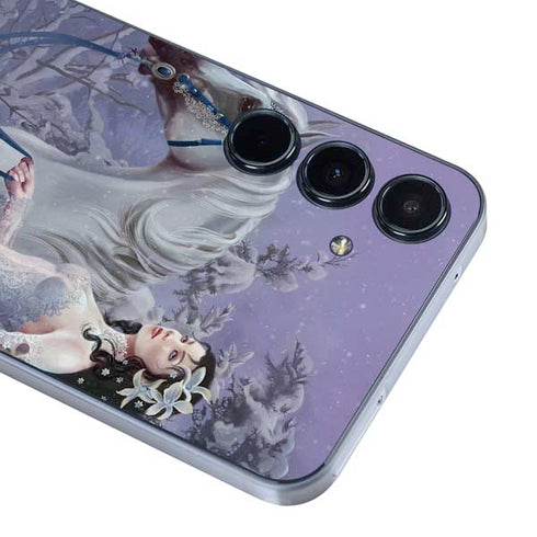 Fairy with Horse in Snow by Nene Thomas Galaxy A55 5G Skin