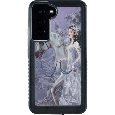 Fairy with Horse in Snow by Nene Thomas Galaxy S24 Plus Waterproof Case
