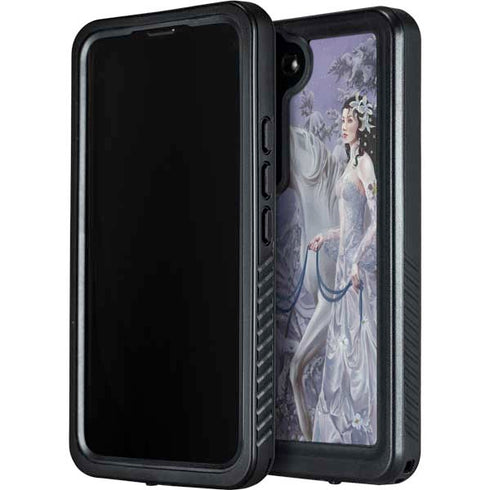 Fairy with Horse in Snow by Nene Thomas Galaxy S24 Plus Waterproof Case