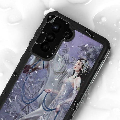 Fairy with Horse in Snow by Nene Thomas Galaxy S24 Plus Waterproof Case