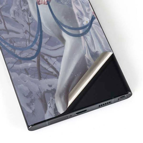 Fairy with Horse in Snow by Nene Thomas Galaxy S25 Ultra Skin