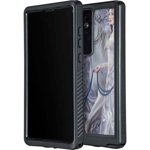 Fairy with Horse in Snow by Nene Thomas Galaxy S24 Ultra Waterproof Case