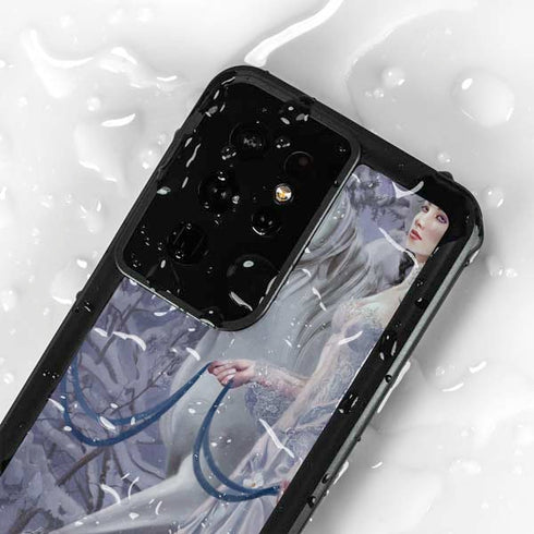 Fairy with Horse in Snow by Nene Thomas Galaxy S24 Ultra Waterproof Case