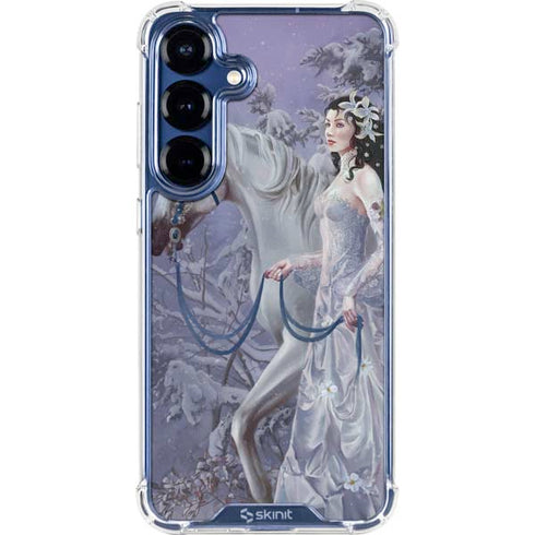 Fairy with Horse in Snow by Nene Thomas Galaxy S25 Clear Case