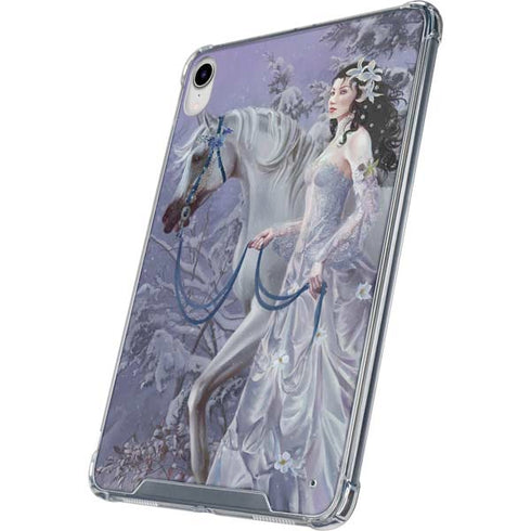 Fairy with Horse in Snow by Nene Thomas iPad 11th Gen (2025) Clear Case