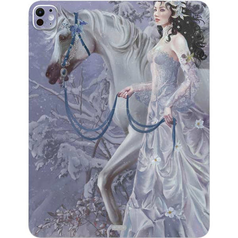 Fairy with Horse in Snow by Nene Thomas iPad Pro 13in M4 (2024) Skin