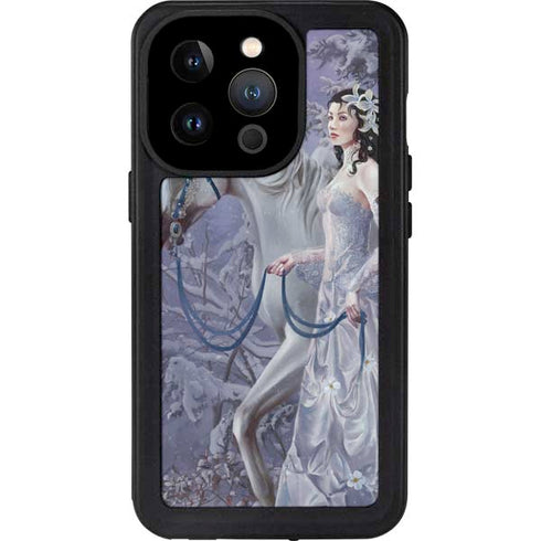 Fairy with Horse in Snow by Nene Thomas iPhone 15 Pro Waterproof Case