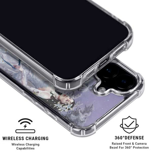 Fairy with Horse in Snow by Nene Thomas iPhone 16 Plus MagSafe Case