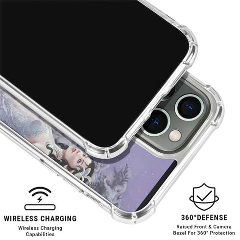 Fairy with Horse in Snow by Nene Thomas iPhone 16 Pro Clear Case