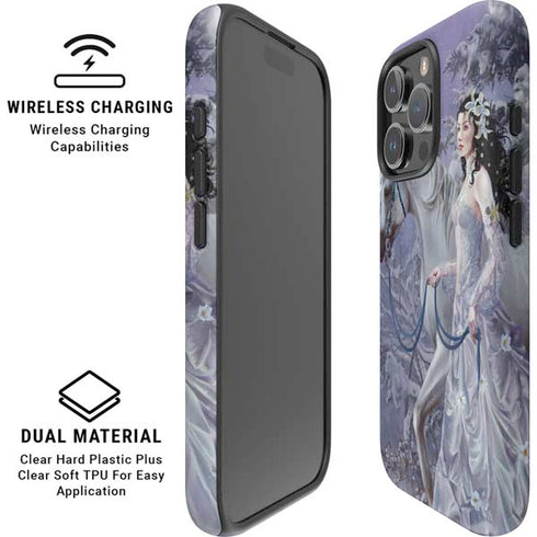 Fairy with Horse in Snow by Nene Thomas iPhone 16 Pro Magsafe Impact Case