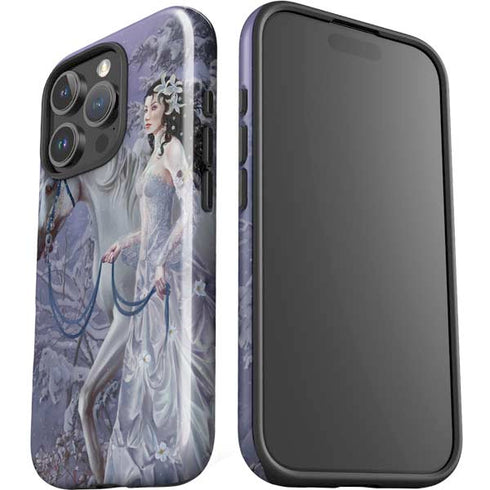 Fairy with Horse in Snow by Nene Thomas iPhone 16 Pro Max Impact Case