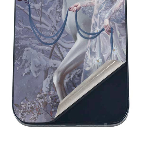 Fairy with Horse in Snow by Nene Thomas iPhone 16 Skin