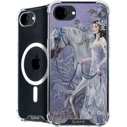 Fairy with Horse in Snow by Nene Thomas iPhone 16e MagSafe Case