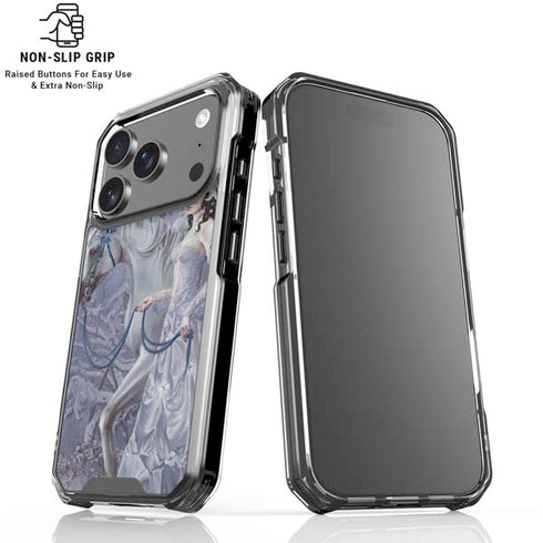 Fairy with Horse in Snow by Nene Thomas iPhone 18 Pro Clear Case