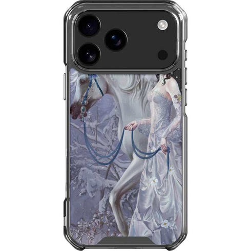 Fairy with Horse in Snow by Nene Thomas iPhone 18 Pro Max Clear Case