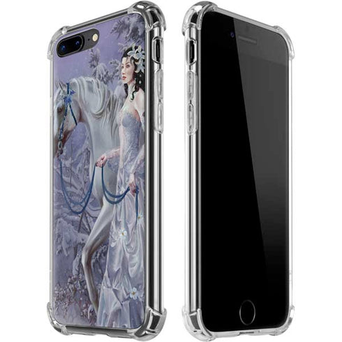 Fairy with Horse in Snow by Nene Thomas iPhone Cases