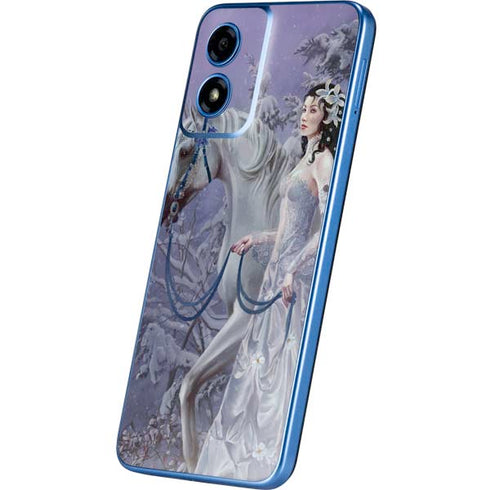 Fairy with Horse in Snow by Nene Thomas Moto G Play 4G (2024) Skin