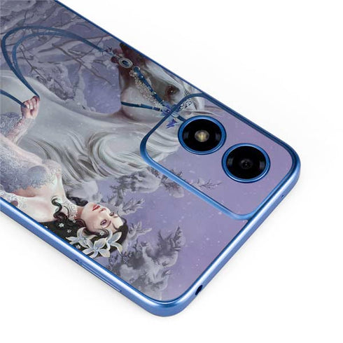 Fairy with Horse in Snow by Nene Thomas Moto G Play 4G (2024) Skin