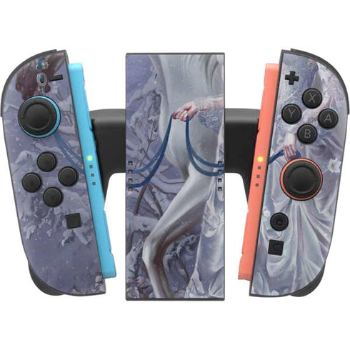 Fairy with Horse in Snow by Nene Thomas Nintendo Switch 2 (2025) Joy-Con Controller Skin