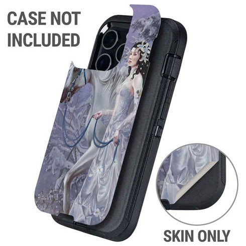 Fairy with Horse in Snow by Nene Thomas Otterbox Defender iPhone Skin