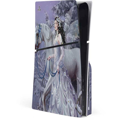 Fairy with Horse in Snow by Nene Thomas PlayStation PS5 Skins