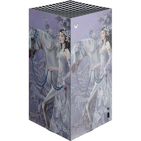 Fairy with Horse in Snow by Nene Thomas XBox Series X Digital Edition Console Skin