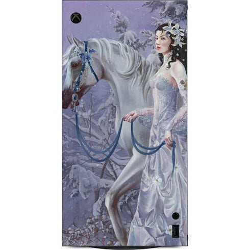 Fairy with Horse in Snow by Nene Thomas XBox Series X Digital Edition Console Skin