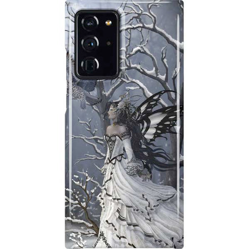 Fairy with Owl in Snow by Nene Thomas Galaxy Cases