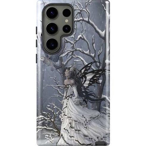 Fairy with Owl in Snow by Nene Thomas Galaxy S23 Ultra Pro Case