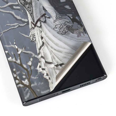 Fairy with Owl in Snow by Nene Thomas Galaxy Skins