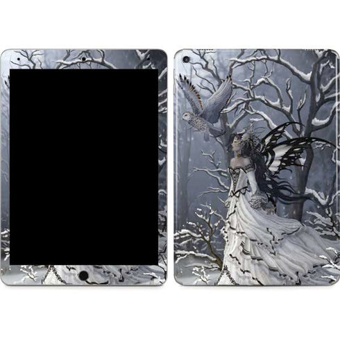 Fairy with Owl in Snow by Nene Thomas iPad Skins