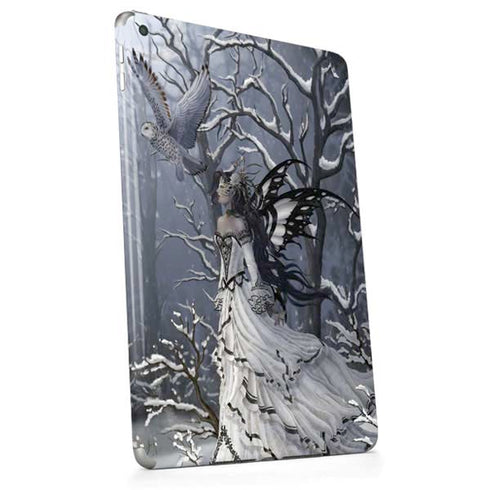 Fairy with Owl in Snow by Nene Thomas Apple iPad Skin
