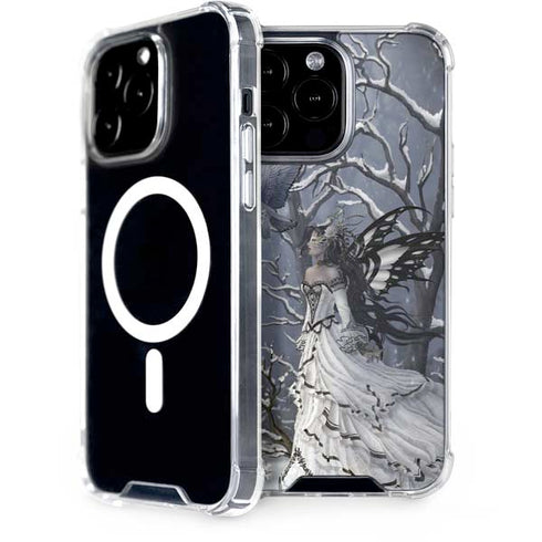 Fairy with Owl in Snow by Nene Thomas iPhone Cases