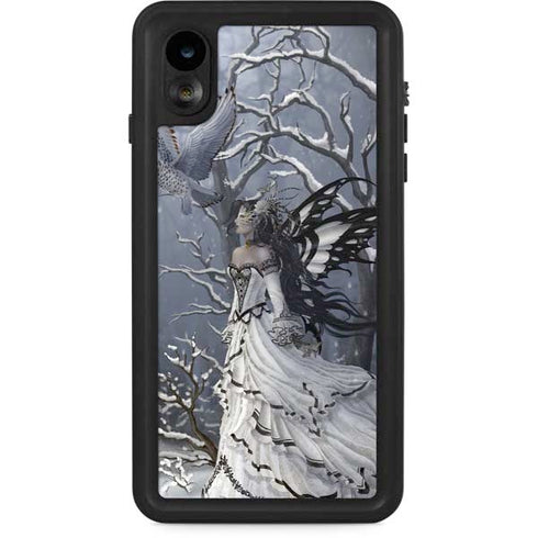 Fairy with Owl in Snow by Nene Thomas iPhone Cases