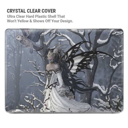 Fairy with Owl in Snow by Nene Thomas MacBook Pro 14in (2021-24) Case plus Skin