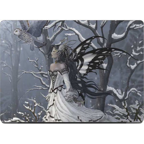 Fairy with Owl in Snow by Nene Thomas Apple MacBook Pro 14-inch Skin