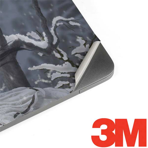 Fairy with Owl in Snow by Nene Thomas MacBook Skins